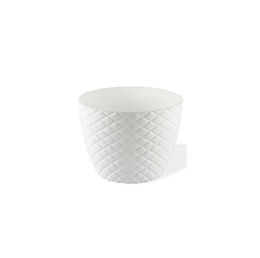 Diamond Cut Round Plant Pot No 1 12 x 11 cm 0.75L Assorted Colours KRS201