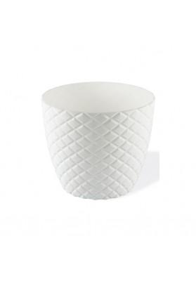 Diamond Cut Round Plant Pot No 3 Assorted Colours