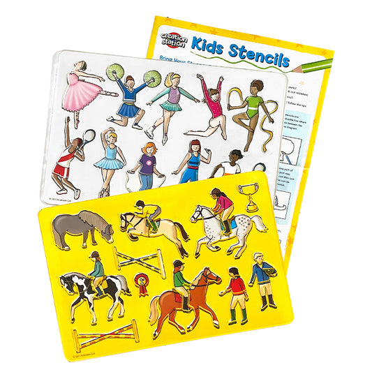 Girl Jumbo Stencil Mix