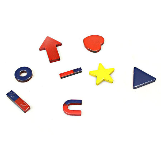 8 Pack Childrens Kids Playing Colour Magnets Assorted Shapes 5038