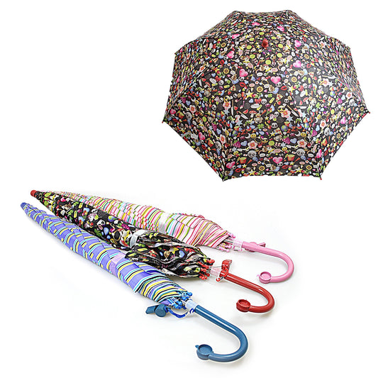 Kids Printed Waterproof Umbrella Assorted Designs