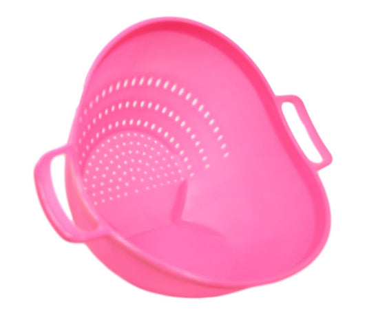 Kitchen Multipurpose Use Strainer Drainer Plastic 3 Colours 22cm x 18cm 5062