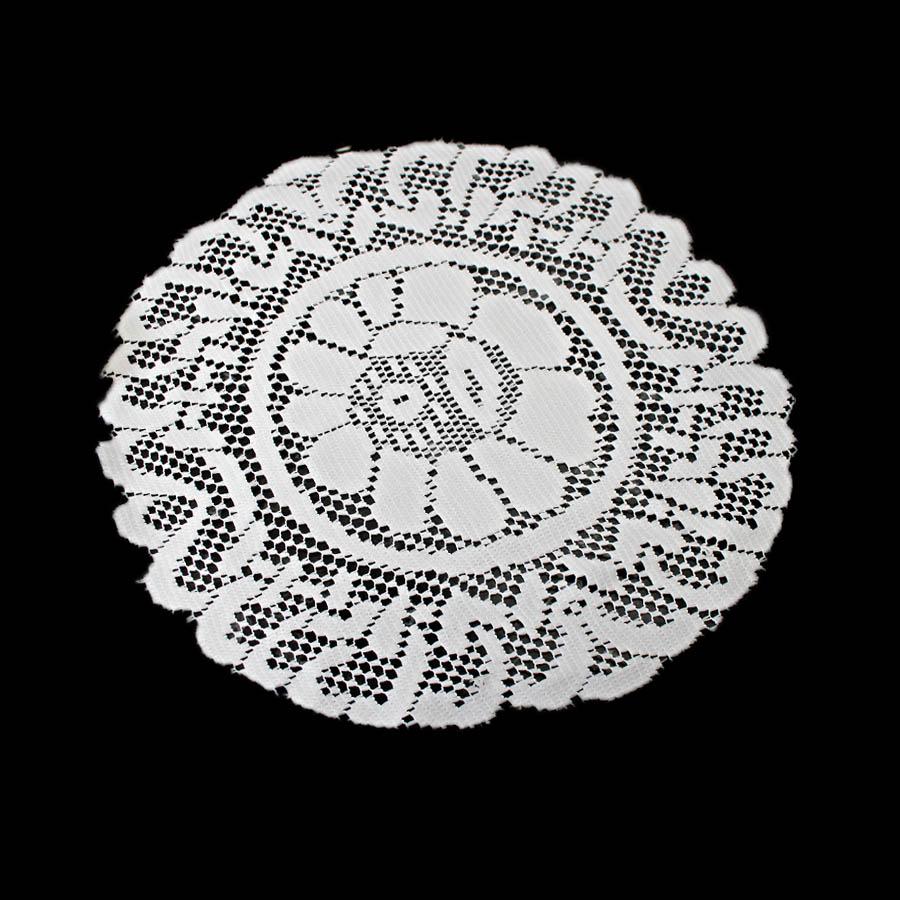 Round Kitchen Lace Net Placemat Assorted Colours And Designs