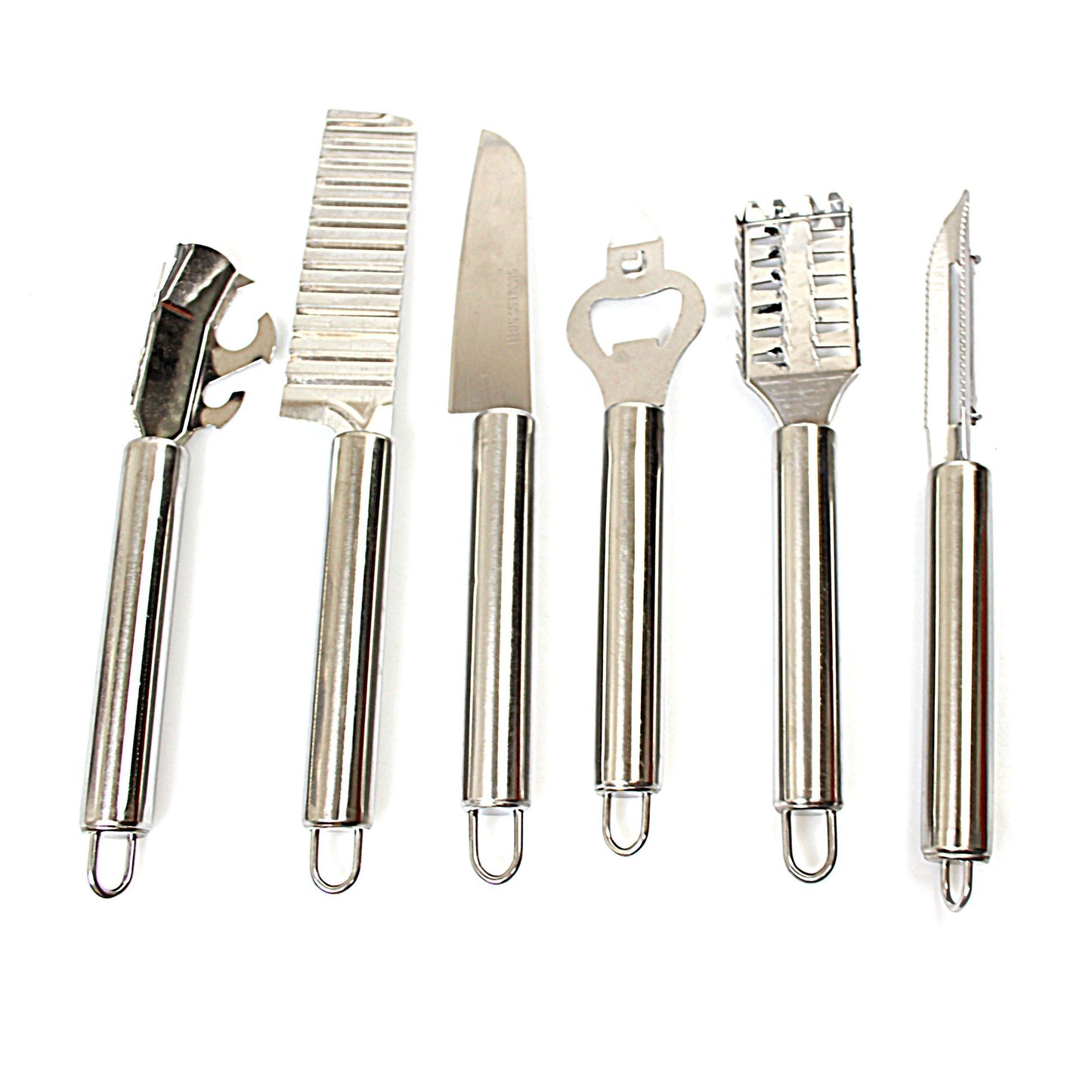 Metal Kitchen Cooking Utensil Set with Holder Set of 7 4945