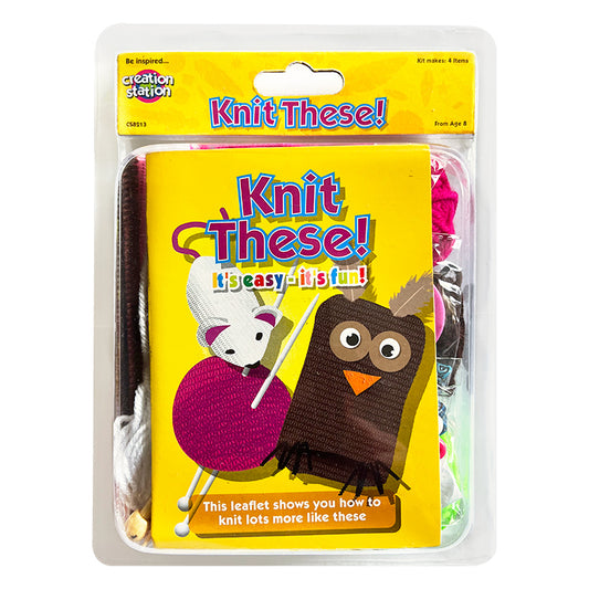 Knit These Bumper Fun Craft Kit ( Makes 4 )