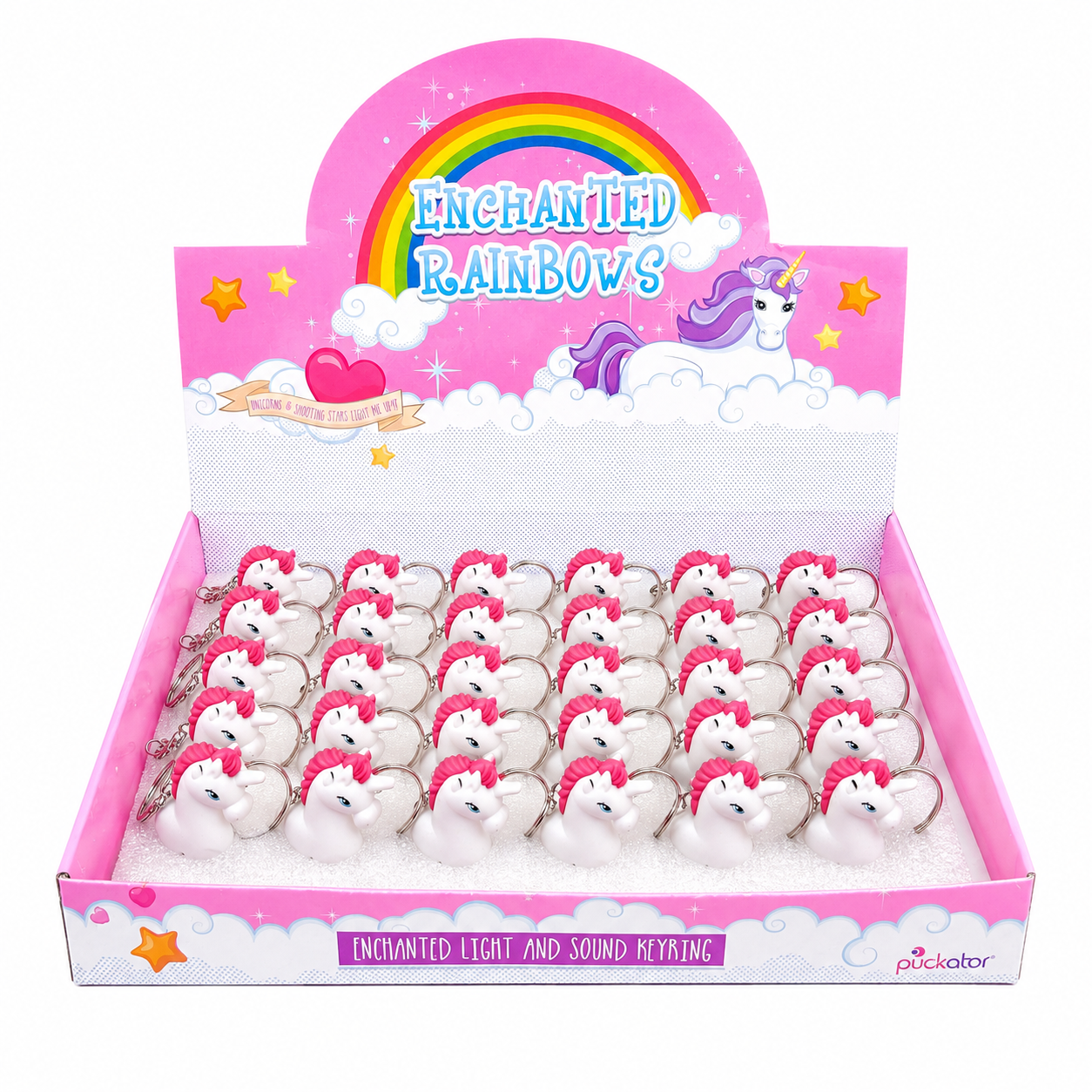 Unicorn Keychain Keyring Light up with Sounds