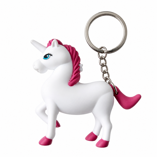 Unicorn Keychain Keyring Light up with Sounds