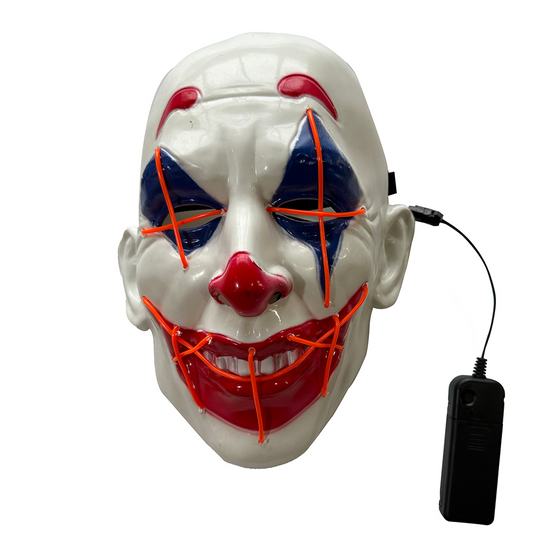 Circus Evil Clown Light Up Assorted Mask