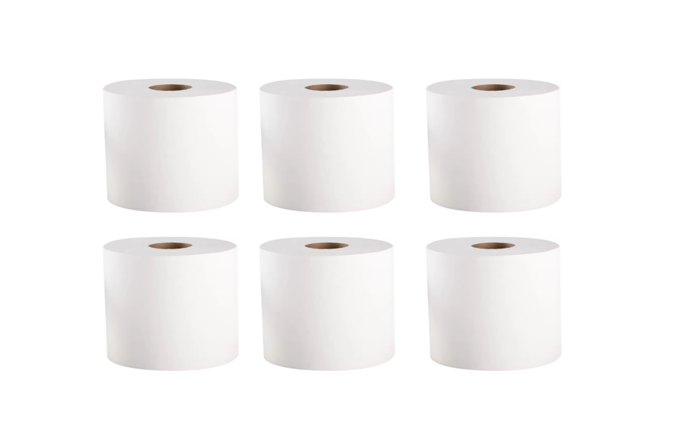 Abzorbex White Cleaning Centrefeed Paper Roll Pack of 6 LL5901