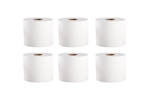 Abzorbex White Cleaning Centrefeed Paper Roll Pack of 6 LL5901