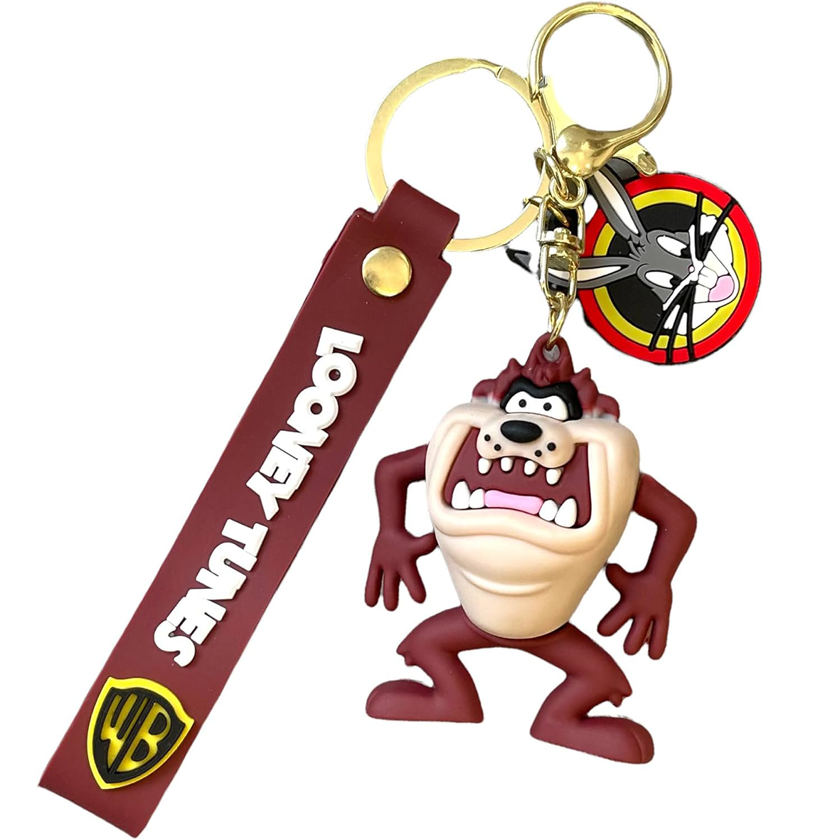 Looney Tunes 3D Silicone Keychain Keyring Pendant - Tasmanian Devil
