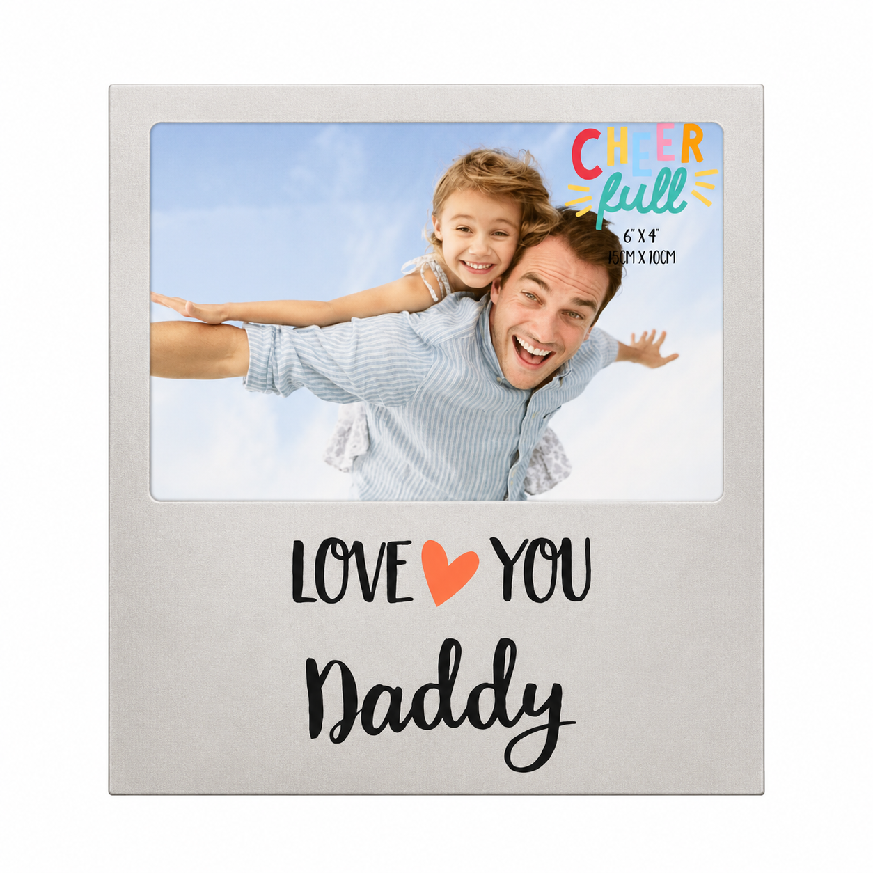 Love You Daddy Fathers Day Metal Photo Frame Gift