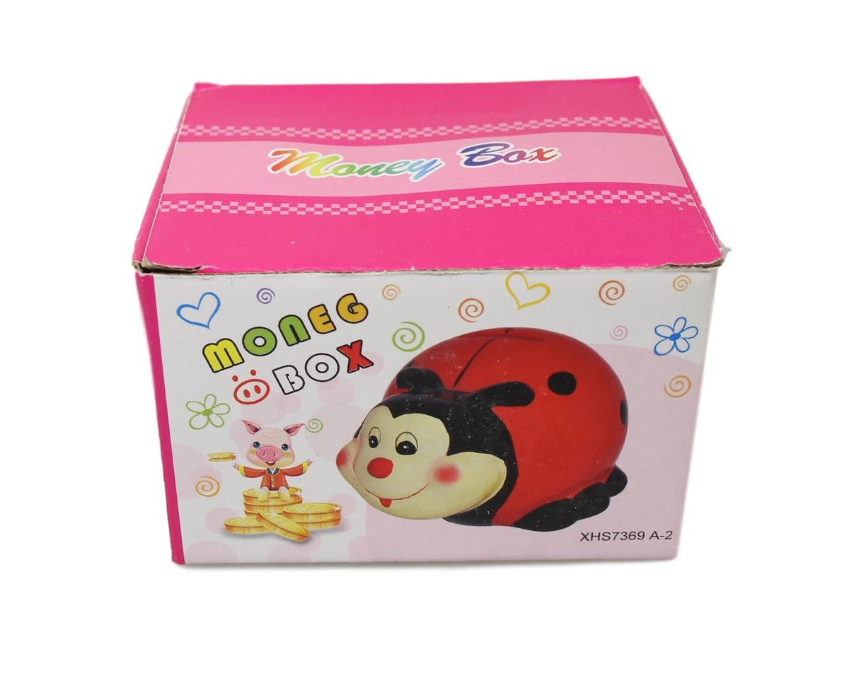 Children'S Ladybird Piggy Bank Ceramic Money Saving Bank