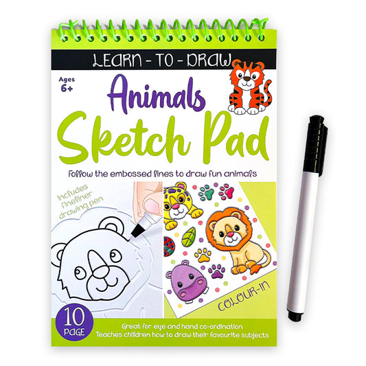 Animals Learn To Draw Sketch Pad Set