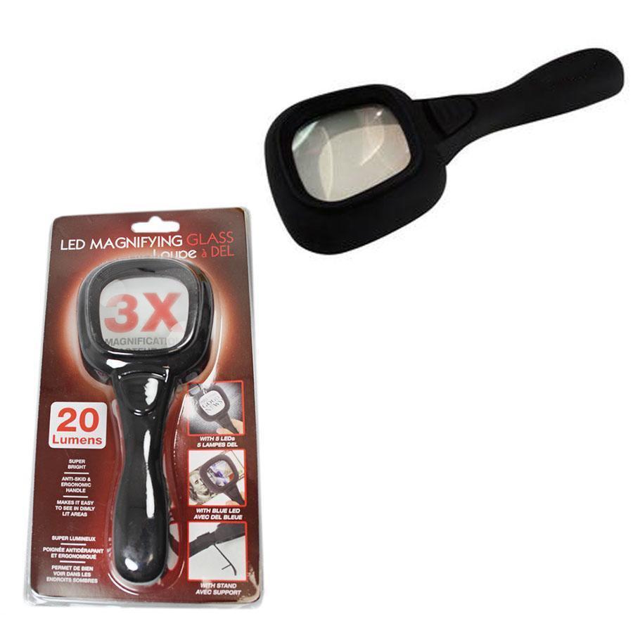 Led Magnifying Glass 20 Lumens 3 x Magnification Glass 5141