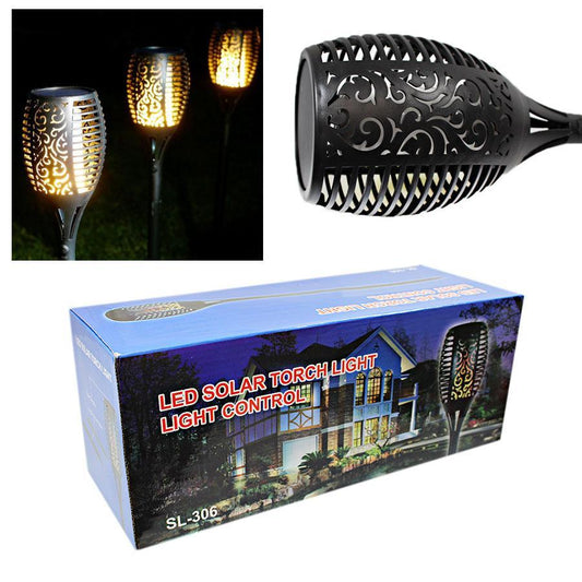 Solar Garden Lights Outdoor Waterproof Led Flickering Flames Torch