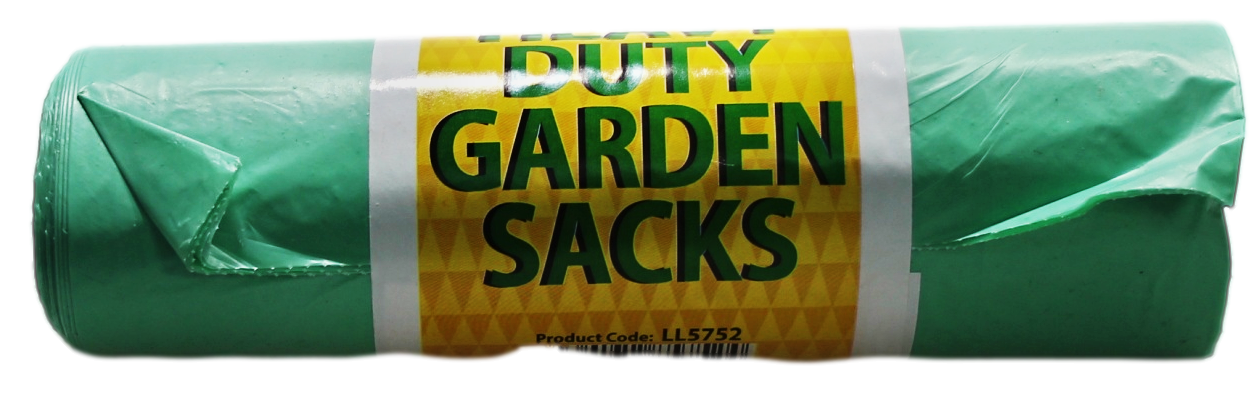 Garden Heavy Duty Garden Sacks Bin Bags Roll of 10 LL5752
