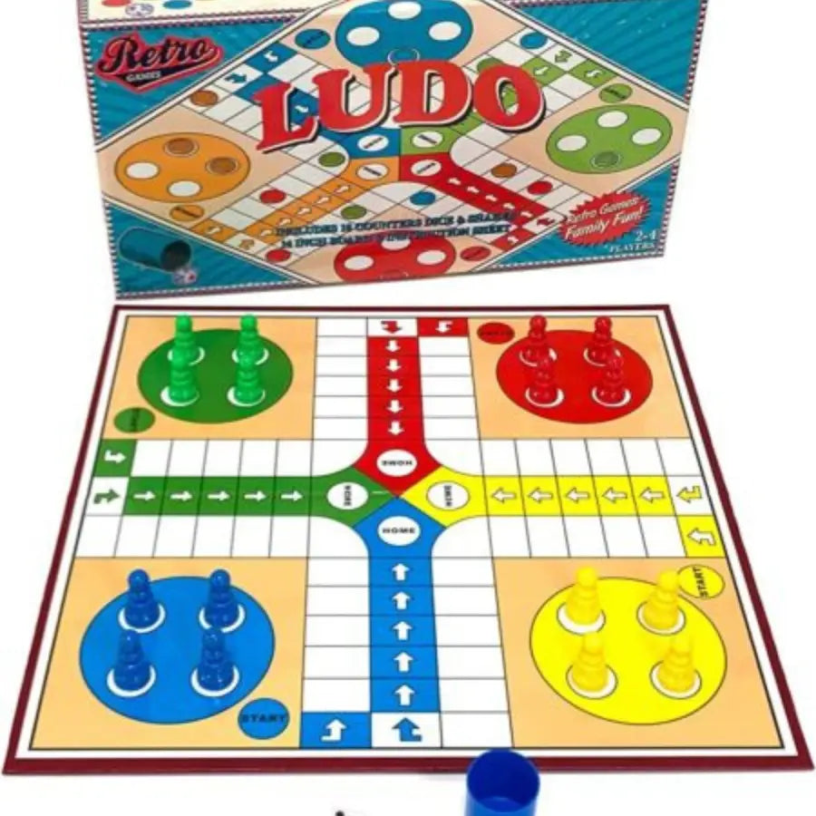 Ludo Board Game Set – Classic Ludo Fun for Kids & Adults Complete Family Game Kit