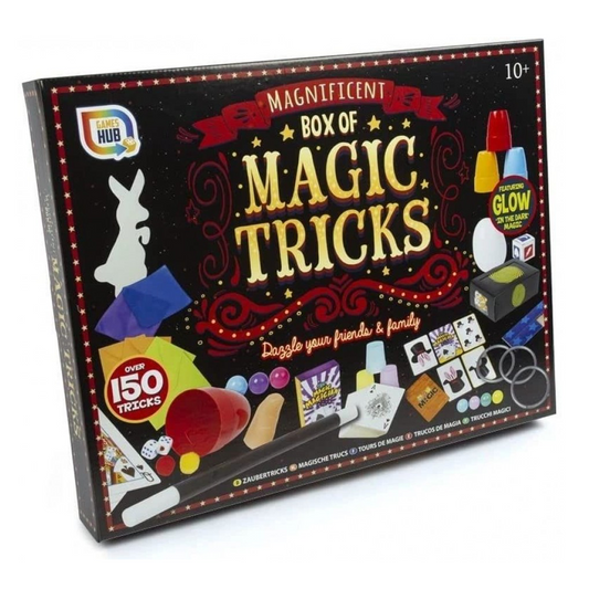 Magnificent Box of Magic Tricks - Ultimate Magician Set for Kids Beginners Magic Show with over 150 Tricks