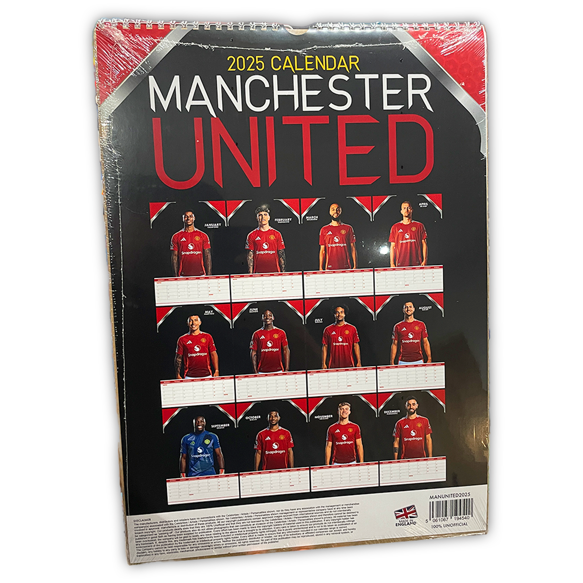 Manchester United 2025 Calendar