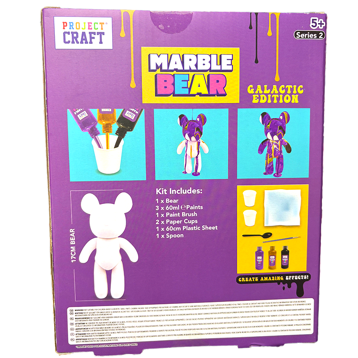 Marble Bear Paint Pouring Set - Galactic Edition 17cm