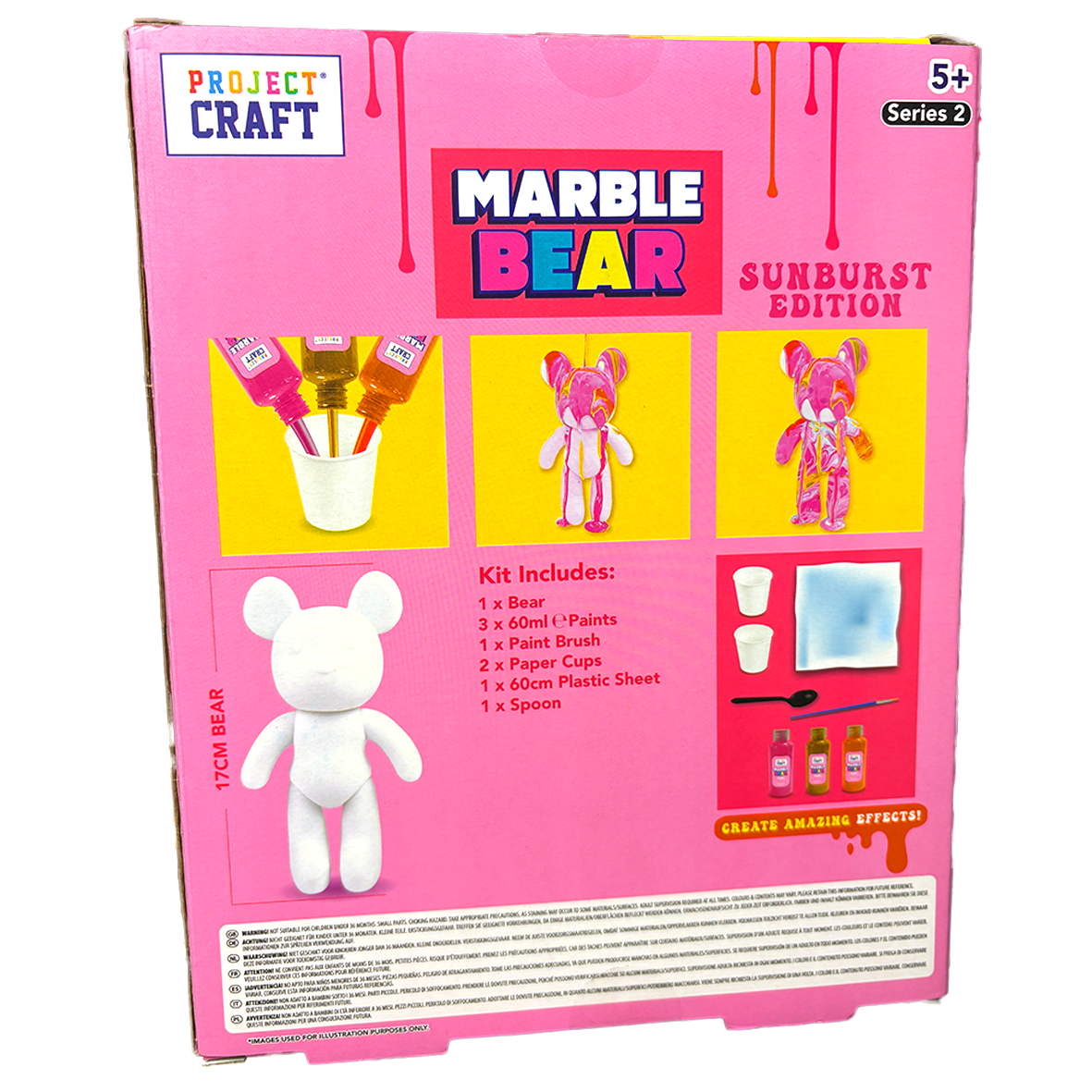 Marble Bear Paint Pouring Set - Sunburst Edition 17cm