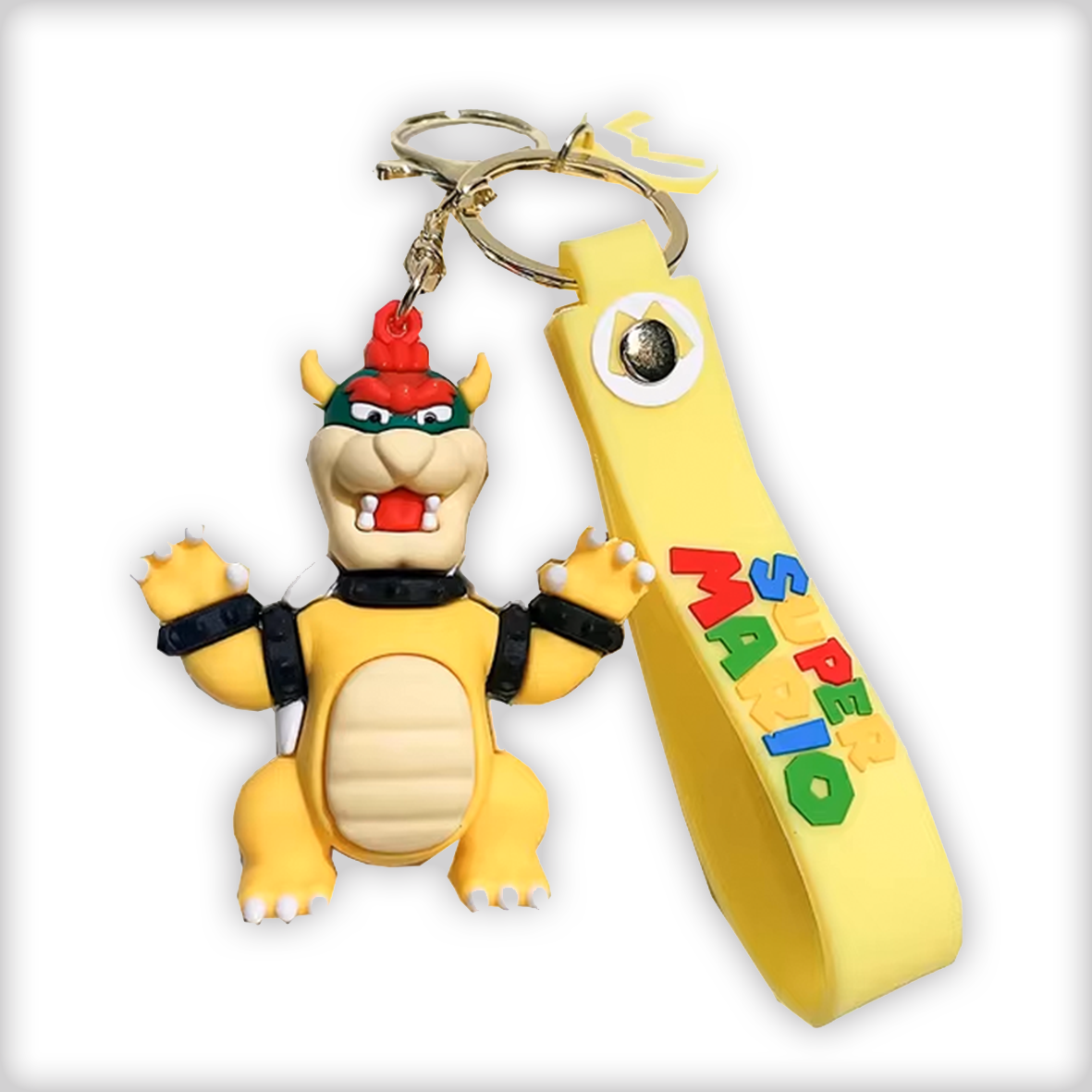 Bowser 3D Silicone Keychain Keyring Pendant