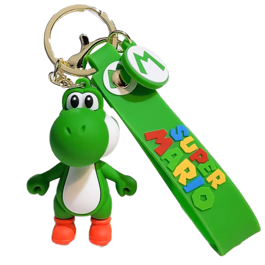 Yoshi 3D Silicone Keychain Keyring Pendant