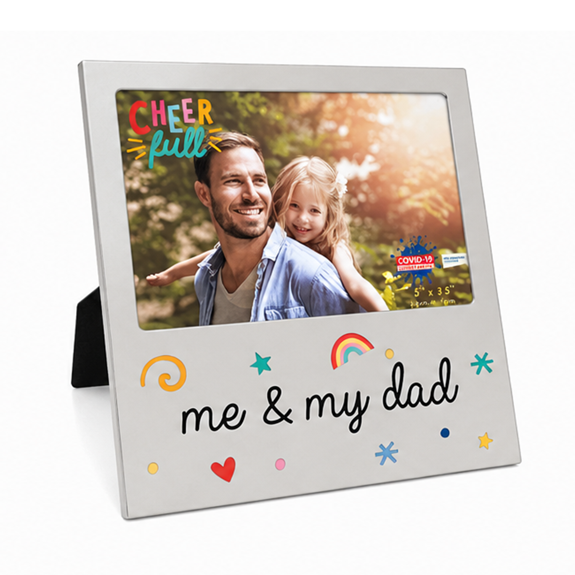 Me & My Dad Fathers Day Metal Photo Frame Gift
