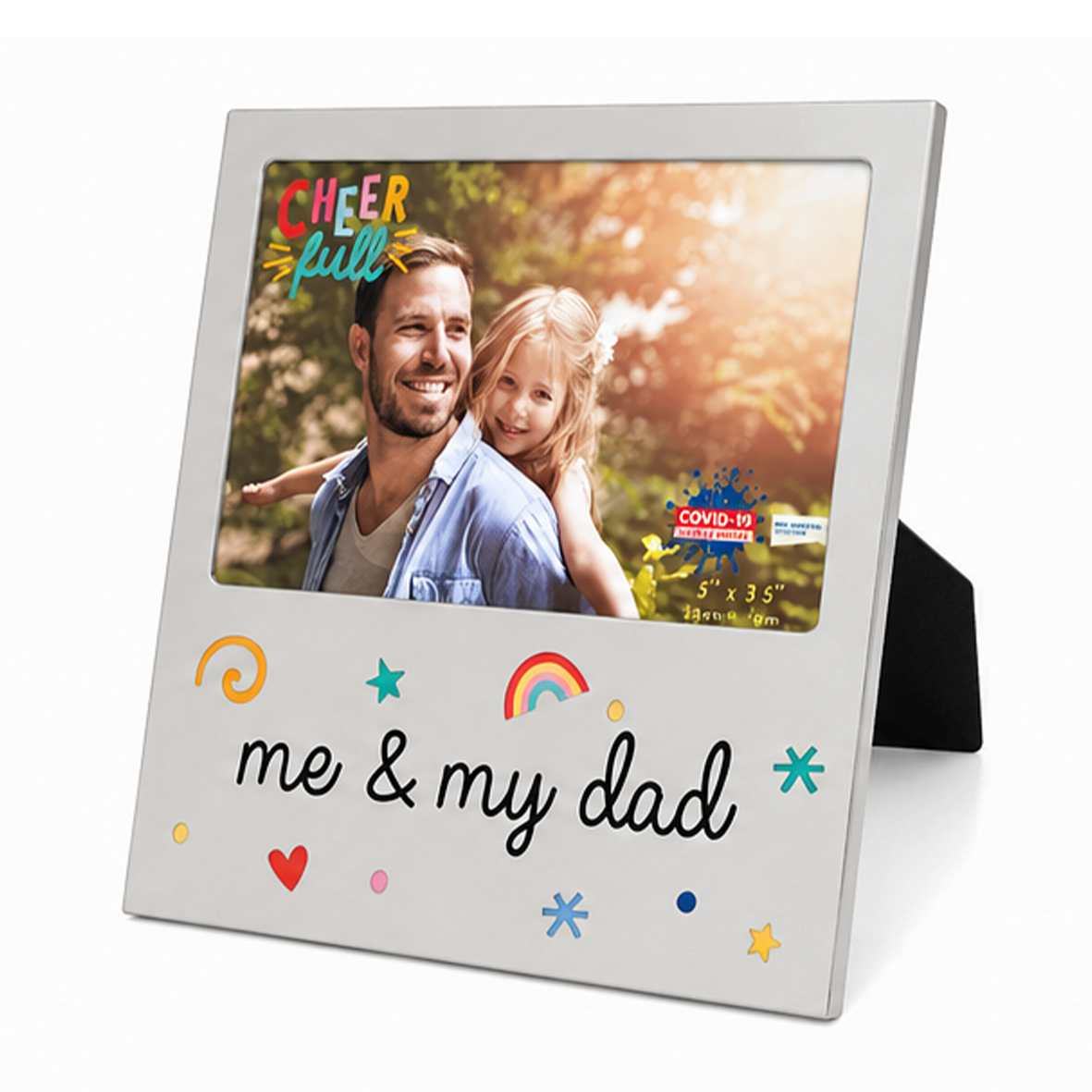 Me & My Dad Fathers Day Metal Photo Frame Gift