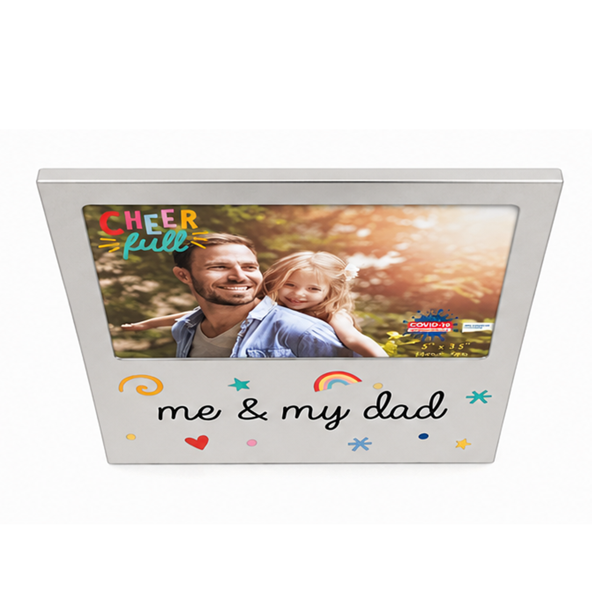 Me & My Dad Fathers Day Metal Photo Frame Gift