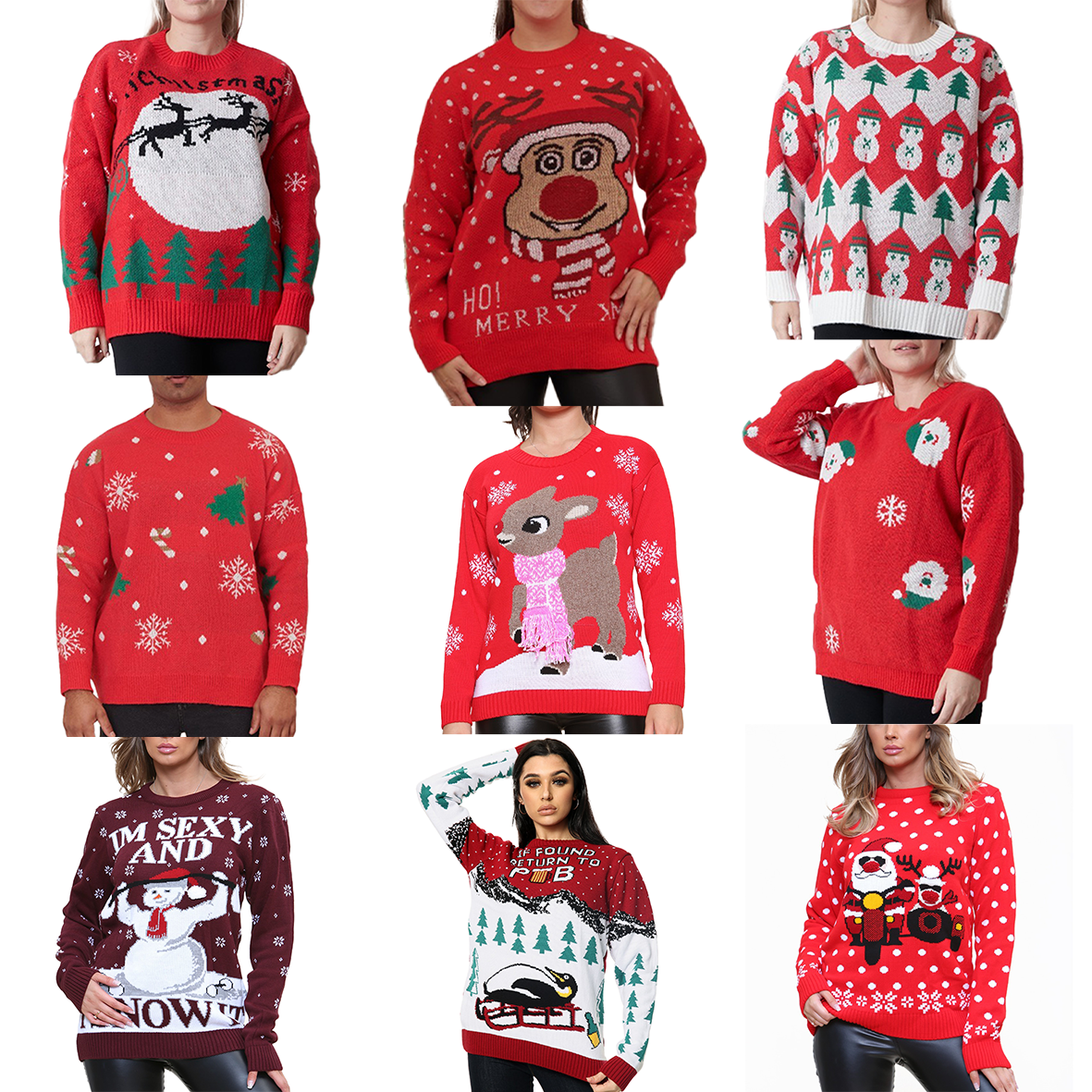 Unisex Adults Christmas Jumper - Various Designs