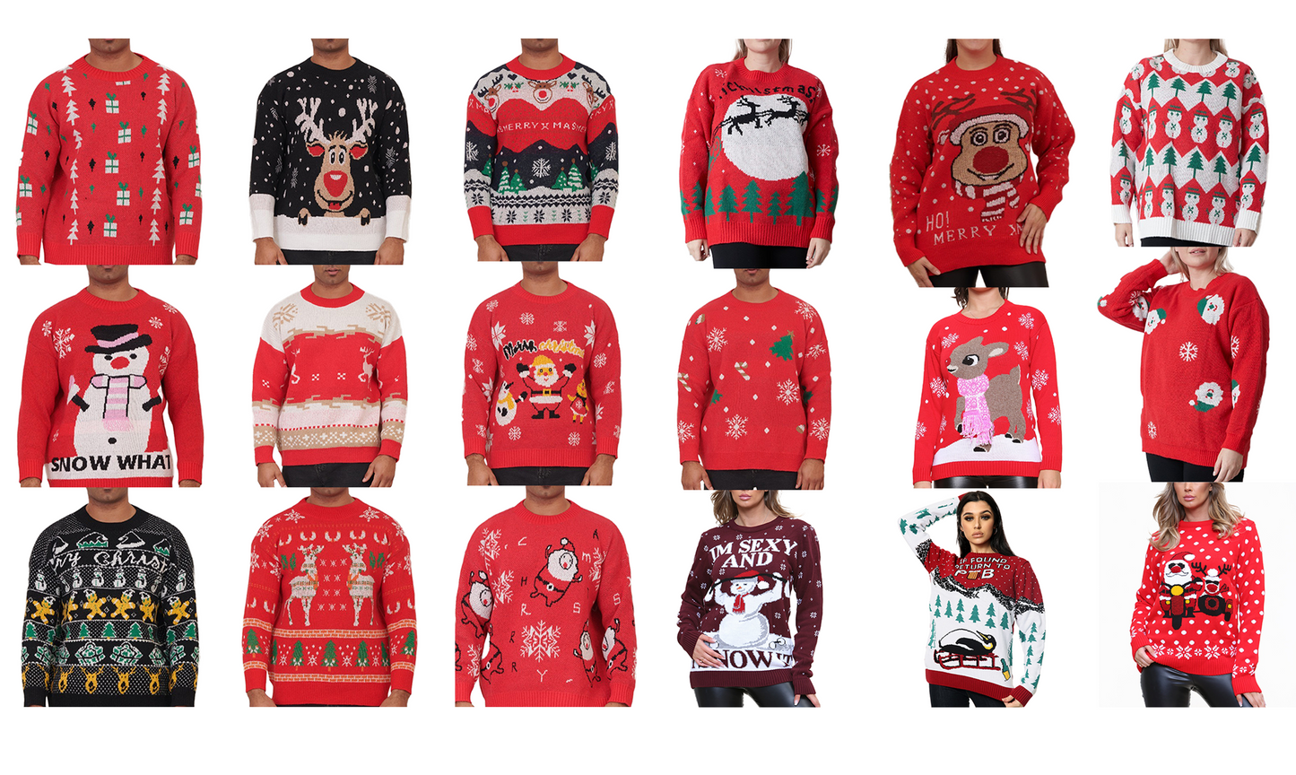 Unisex Adults Christmas Jumper - Various Designs