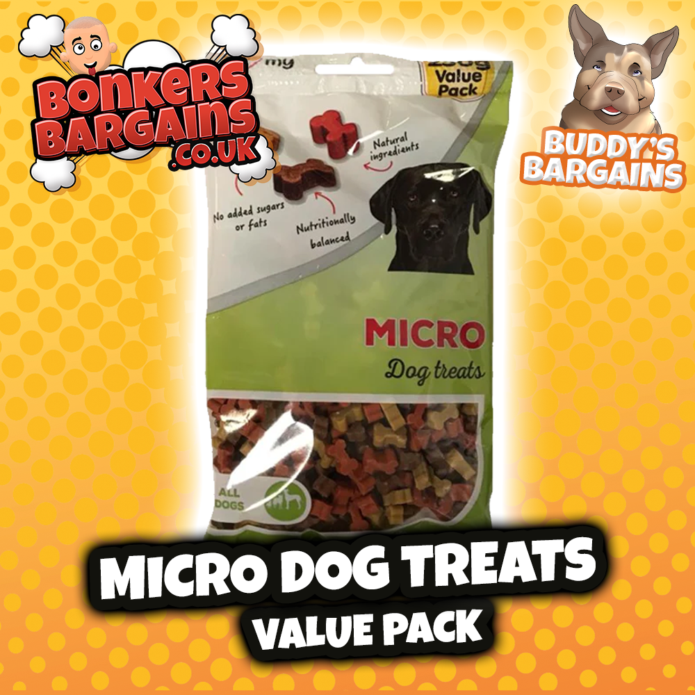 Pet Dog Micro Treats 250g Flow Pack 76407 (Parcel Rate)