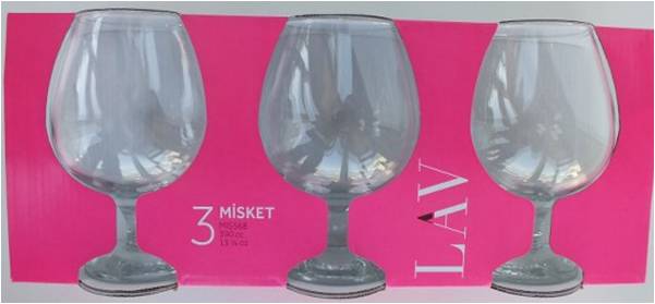 Brandy Glasses 390cc Set of 3 MIS568A