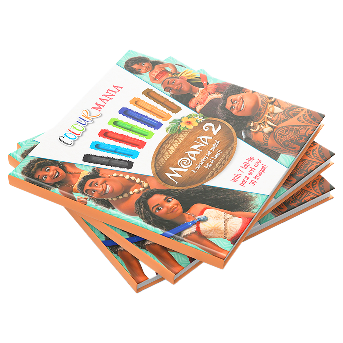 Moana 2 Colourmania Colouring Book and Felt Tips Set