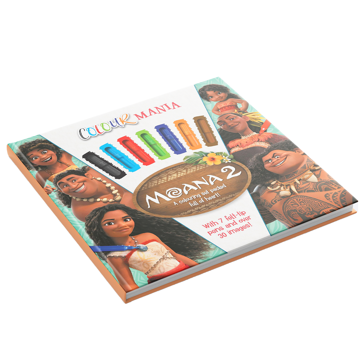 Moana 2 Colourmania Colouring Book and Felt Tips Set