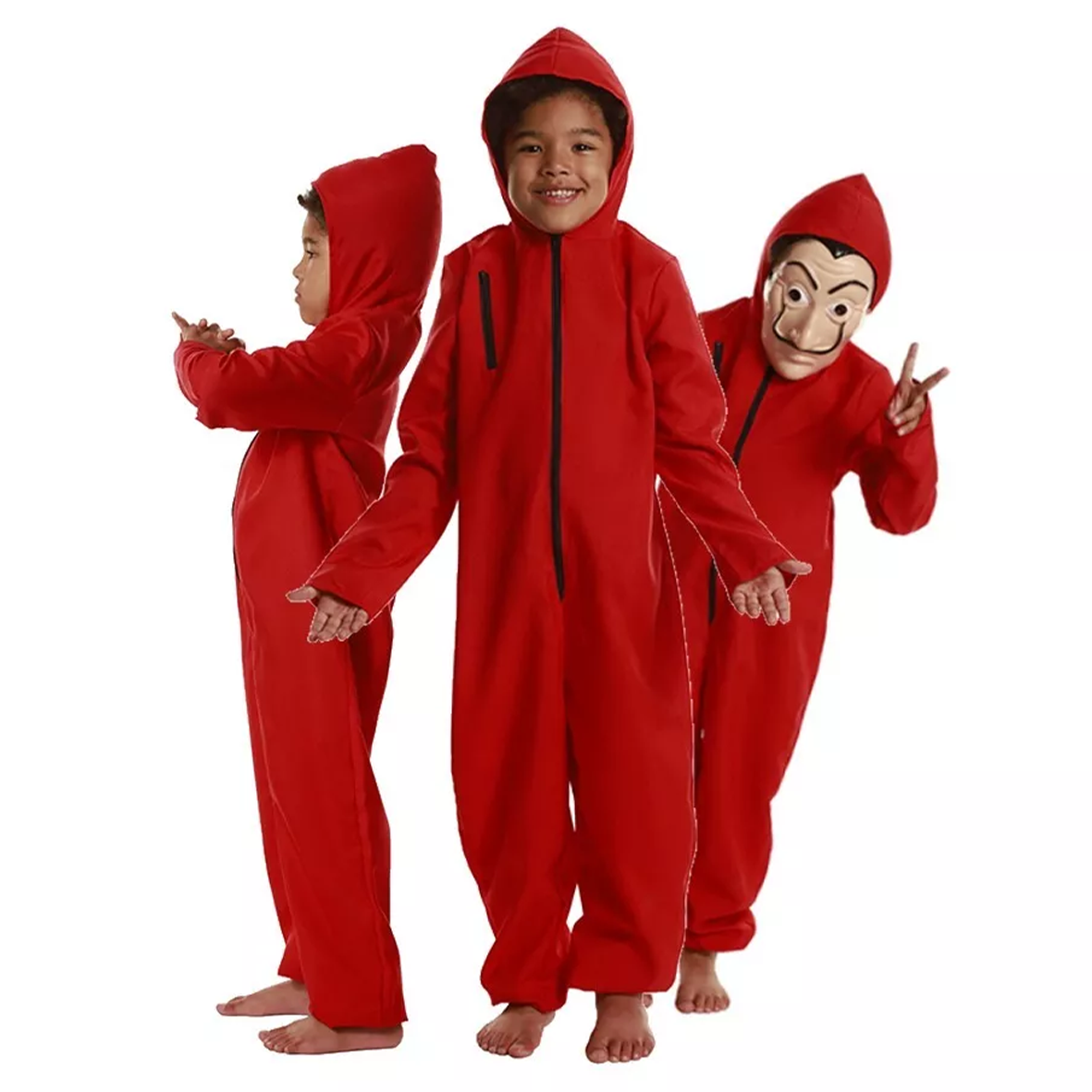 Kids Money Heist Style Fancy Dress Costume