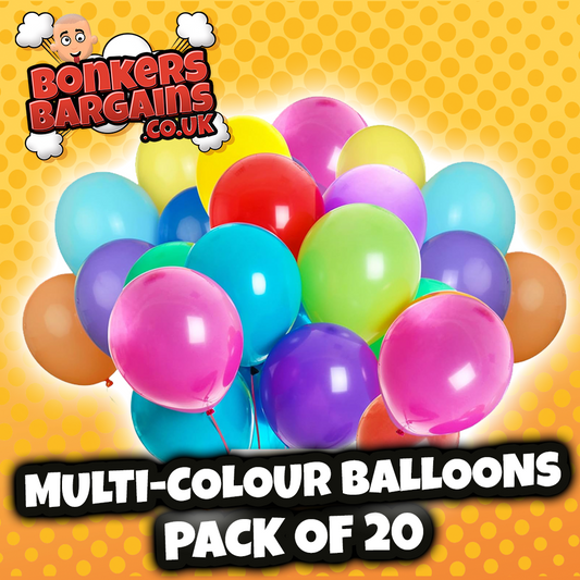 Party Birthday Celebration Assorted Colour Balloons 20 Pack P2700 (Large Letter Rate)