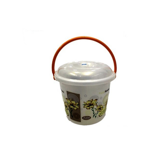 14 Litre Daisy Print Bucket with Lid MX4108