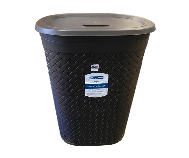 Plastic Laundry Basket 59 x 45 x 31 cm Assorted Colours MX5184