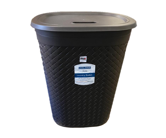 Plastic Laundry Basket 59 x 45 x 31 cm Assorted Colours MX5184