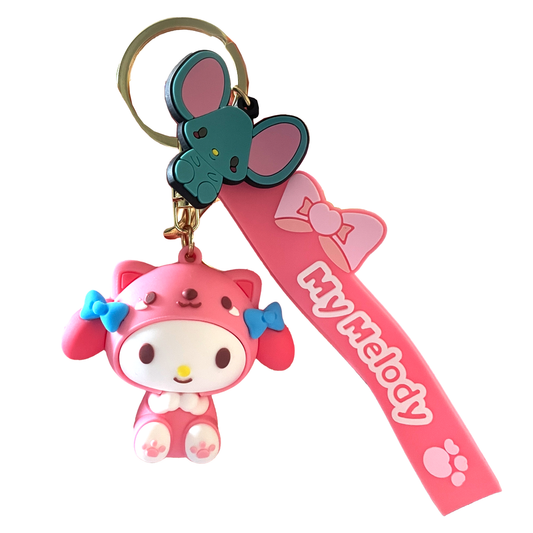 My Melody 3D Silicone Keychain Keyring Pendant