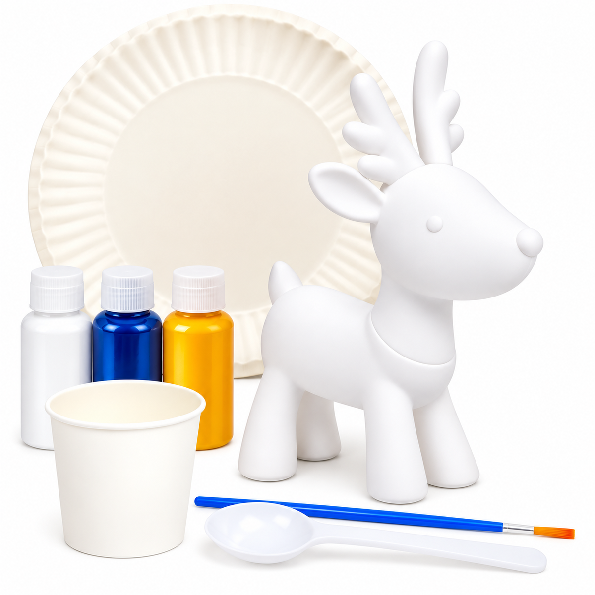 Marble Reindeer - Christmas Paint Pour Craft Kit