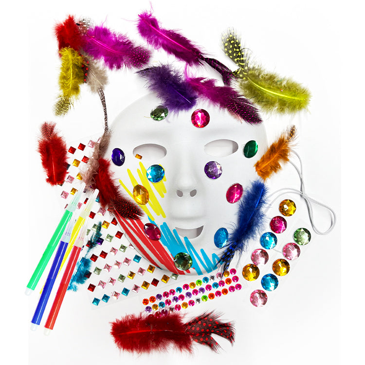 Deluxe Masquerade Mask Decorating Kit ( Makes 2 Masks )