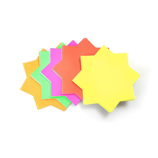 Medium Neon Stars 17.6 x 13.1 x 1.5 cm Pack of 40 P2045