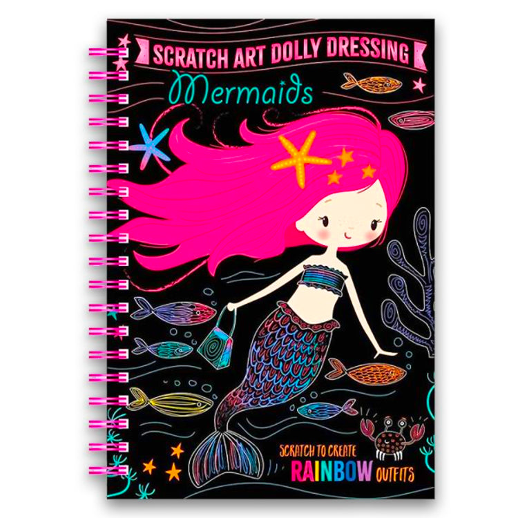 Mermaid Dolly Dressing Scratch Art Book