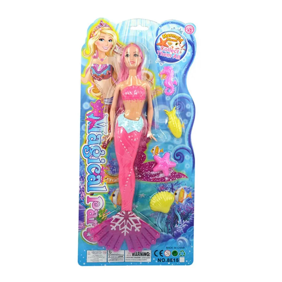 Mermaid Doll with Wings Plastic Fashion Toys Girl Doll