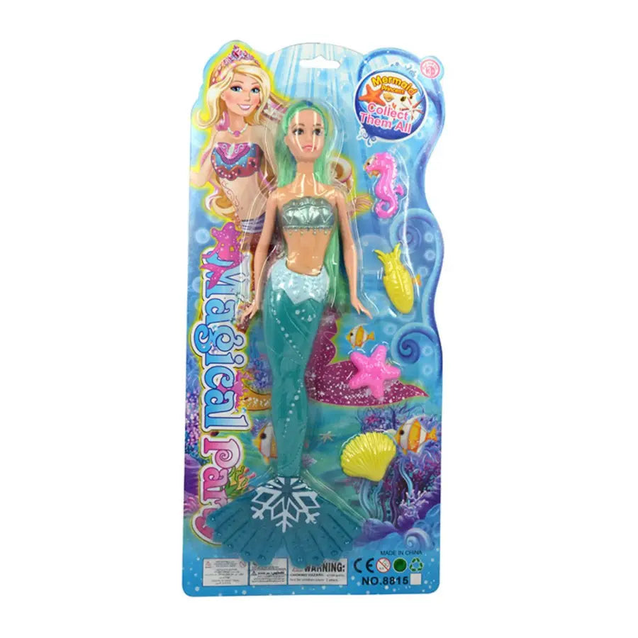 Mermaid Doll with Wings Plastic Fashion Toys Girl Doll