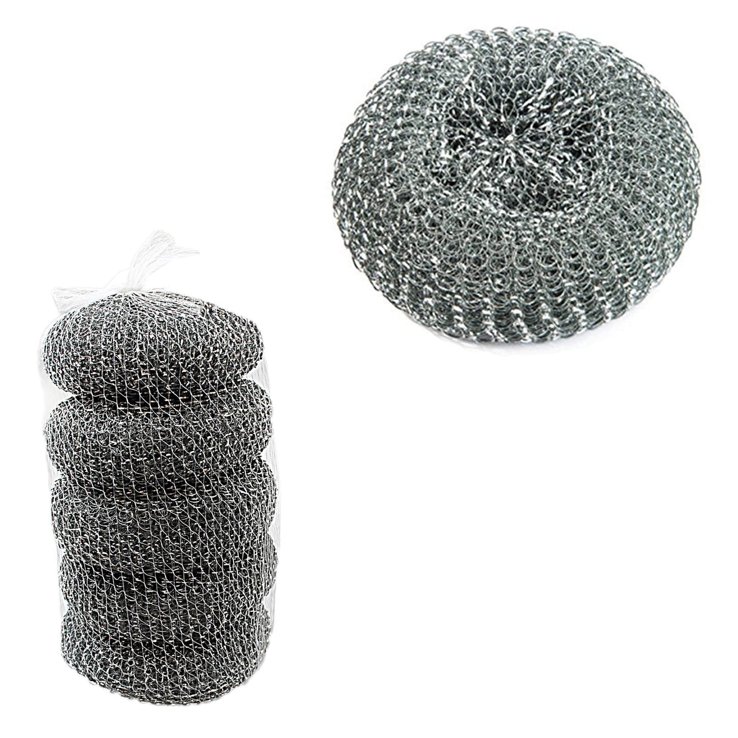 Stainless Steel Washing Up Scourers Pack of 4 4082 / ST9992 A